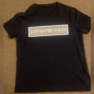 Men’s navy Armani t-shirt
